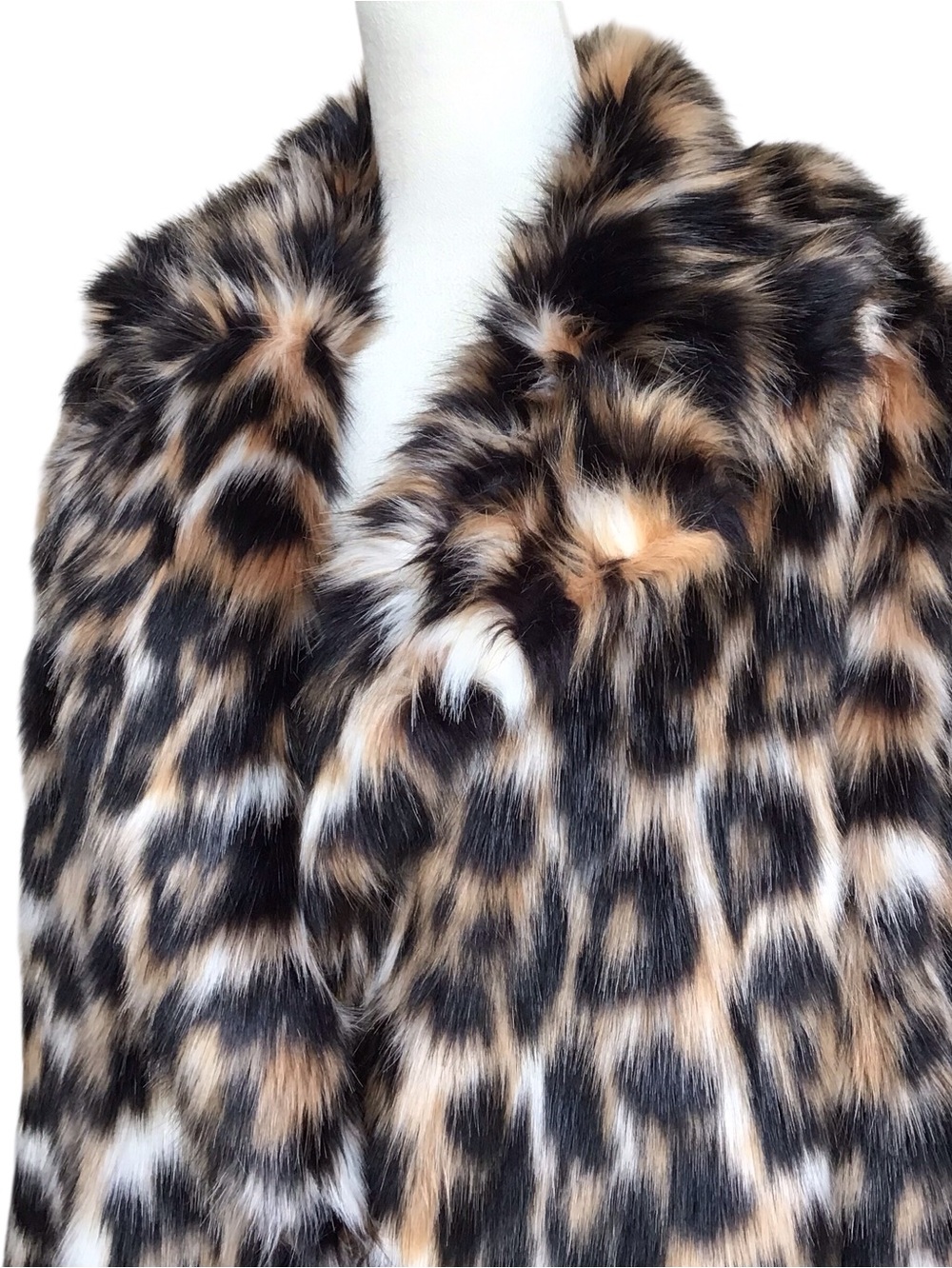 Trina Turk Dianella Leopard Faux Fur Jacket NEW - Picture 5 of 8